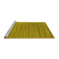 thumbnail image 2 of Ahgly Company Machine Washable Indoor Rectangle Abstract Yellow Contemporary Area Rugs, 2' x 4', 2 of 4