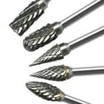 thumbnail image 5 of Carbide Burr Set 10PC 1/8" Shank Tungsten Double Cut Carbide Rotary Burr Set for Metal and Wood Carving, Grinding, Polishing, Engraving, Drilling., 5 of 6
