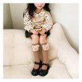 thumbnail image 4 of Calcetines para niñas, medias hasta la rodilla, calcetines cálidos de algodón con animales de dibujos animados, calcetines de algodón para niños, talla única, diseño de oso de peluche, Color café, 4 of 5