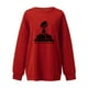 thumbnail image 2 of Gibobby Sudadera oversize mujer Sudaderas de moda de gran tamaño para mujer con cuello alto manga larga trajes de otoño 2023(Rojo,M), 2 of 3