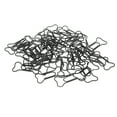 thumbnail image 3 of Wire Bookmark, Black Dog Bone Shape Paper Clips Firm 45 Pcs  for Office, 3 of 8