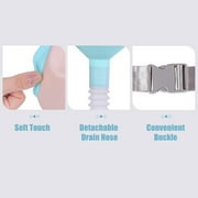 Portable Shampoo Basin, Hair Washing Shampoo Bowl with Adjustable Strap Tube Earplugs, Collapsible Shampoo Trays No Spills, for Elderly Disabled Pregnant Injured