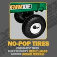 thumbnail image 4 of Millside Industries M98 03548FF 20 x 38 in. Green Garden Wagon with Flat Free Tires, 4 of 5