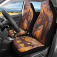 thumbnail image 2 of FUIALDOLG Horse Painting Vehicle Seat Covers for Women, 2 Pack Front Seat Cover Nonslip Elastic Universal Automotive Interior Decorative Accessories for Trucks and Sedans, 2 of 12