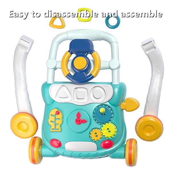 Multifunctional Baby Activity Walker, Stable Mechanical Triangle Structure, Noise-Reducing Wheels, Interactive Learning Toys, Prevents Bow Legs, Ideal Gift for Infants Learning to Walk