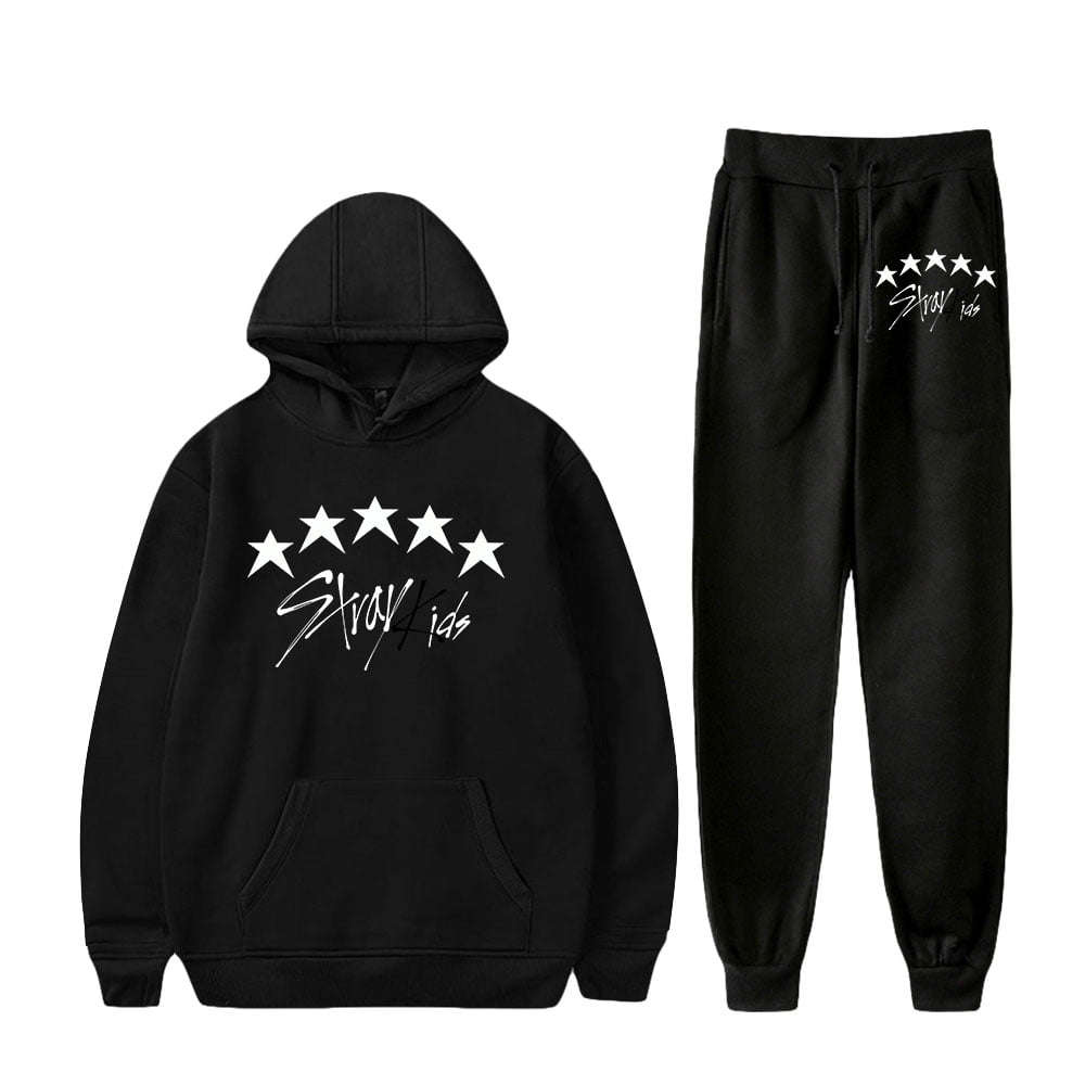 Stray Kids Merch New Album 5-Star Casual Long Sleeve Hoodie Pants Suit 