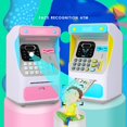thumbnail image 1 of Piggy Bank Simulated Face Recognition ATM Machine Cash Box Without Electric Auto Scroll Paper Banknote Gift for Kids heqiyong LED, 1 of 2