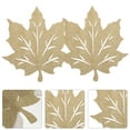 thumbnail image 3 of Shisuyan Placemats Golden 2Pcs 11.8In Square Nonwovens For Thanksgiving Table Decorations, 3 of 8