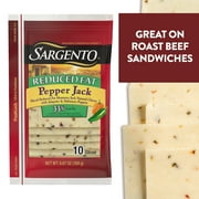 Sargento Sliced Reduced Fat Pepper Jack Natural Cheese, 10 slices