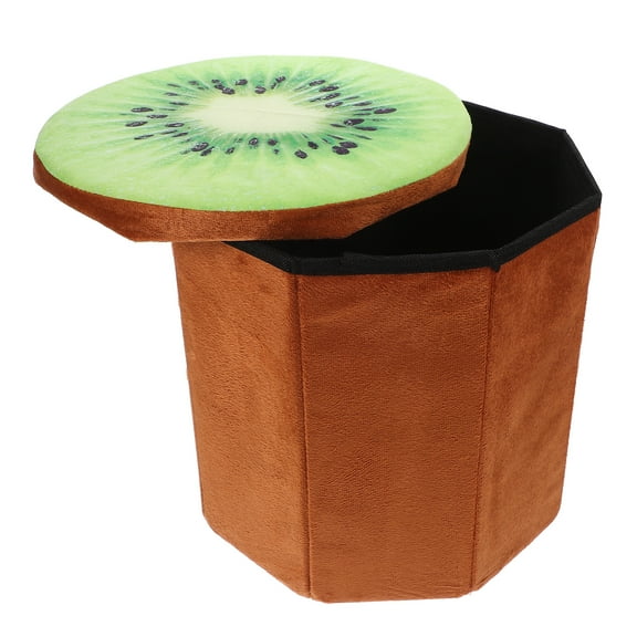 TOYMYTOY Fruit Footstool Multi Cloth Folding Storage Ottoman for Sitting