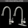 thumbnail image 3 of Kitchen Faucet with Pull Down Sprayer Multitask Mode Single Handle High Arc Pull Out Kitchen Sink Faucet Offers Efficient Cleaning for RV, Laundry, Bar, 3 of 7