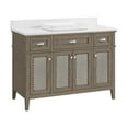 thumbnail image 3 of Nicole Curtis Northville 48" Vanity in Rustic Taupe Oak with Pure White Top, 3 of 17