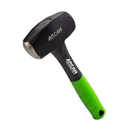 

Arcan 3 LB Drilling Hammer 10-Inch 2G Fiberglass Handle with Rubber Grips and Drop Forged Heads (AH3D)