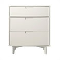 thumbnail image 3 of 3-Drawer Groove Handle Wood Dresser - White, 3 of 7