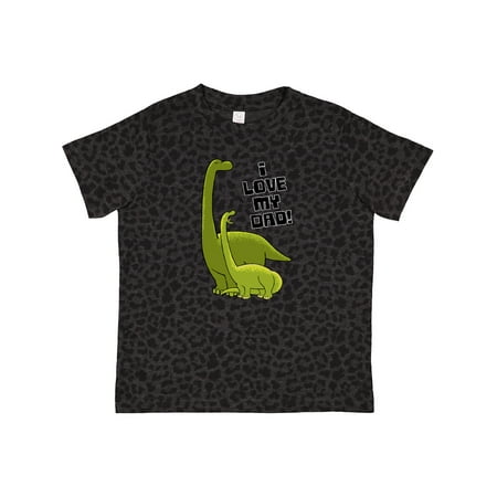 

Inktastic I Love My Dad with Baby and Daddy Brontosauruses Gift Toddler Boy or Toddler Girl T-Shirt