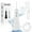 White, variant on Nicefeel Electric Water Flosser Oral Irrigator Pick(600ML), 10 Adjustable Pressure & 7 Jet Tips Pik