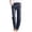 Brown, variant on GZWYHT Womens Capris Pants,Lightweight Trousers Buttons with Pockets Casual Straight Leg Capri Pants Slacks Retro Comfy Elastic Waist Lounge Trousers,Blue L