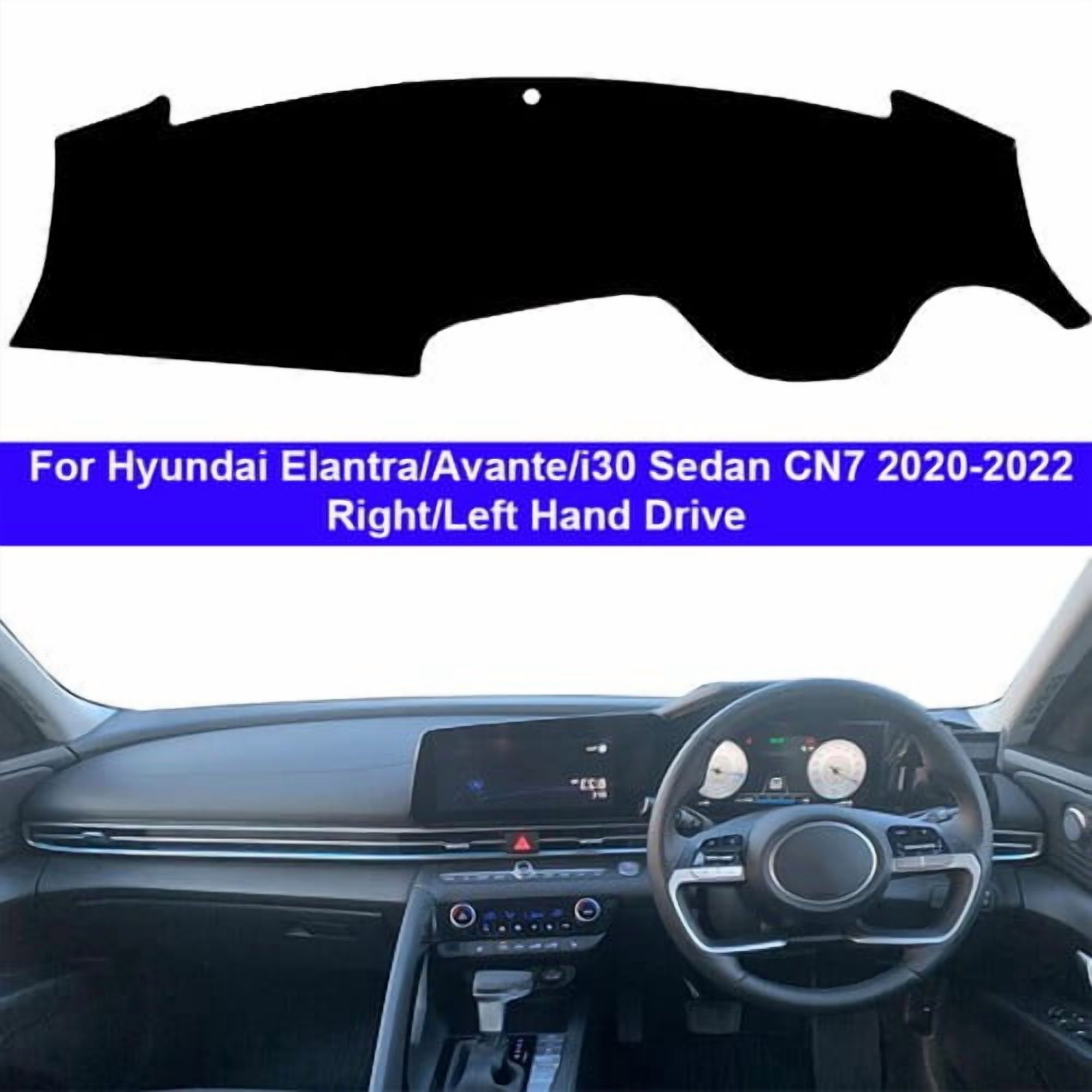 Car Dashboard Cover Dash Mat for Hyundai Elantra Avante i30 Sedan CN7 2020-2022
