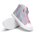 thumbnail image 2 of Kushyshoo Gradient Glitter Toddler High Top Girls Sneakers Kids Walking Shoes 12M, 2 of 7