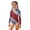 &&-A297, variant on Girls 4Th of July Long Sleeve Rash Guard 1-Piece Swimsuit Bathing Suits, Sizes 3-14