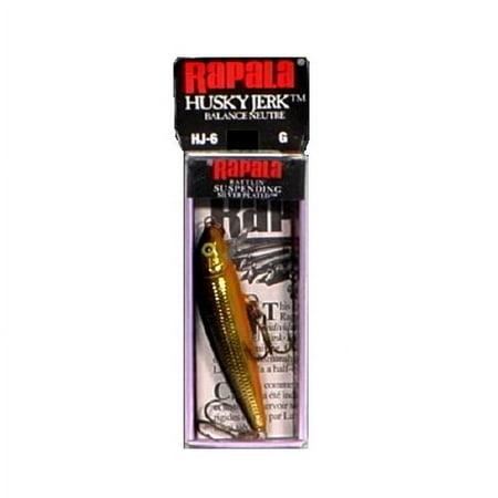 UPC: 0022677004136 | Rapala Husky Jerk 06 Fishing Lure 2.5 1/8oz Gold