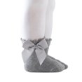 thumbnail image 1 of Kmbangi Kids Socks Toddler Solid Color Short Tube Socks with Big Bowknot, 1 of 8