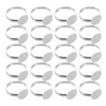thumbnail image 2 of Miangastore 20pcs Adjustable Blank Ring Findings For Jewelry Making Metal Rings Base With Round Pad Metal Rings Base Adjustable Blank Ring Finding, 2 of 8