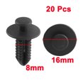 thumbnail image 2 of Unique Bargains 20 Pcs Rivets Matériells Défense contre les Éclaboussures Type Push-Type Clips de Garniture pour Benz Plastique Noir, 2 of 2