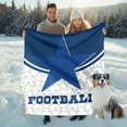 thumbnail image 6 of 1pc Flannel Football Pentacle Printed Blanket Shawl Blanket Nap Blanket Soft Skin Casual Sofa Blanket, Cover Blanket, Nap Blanket, Multi-purpose Blanket, 6 of 8
