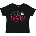 thumbnail image 3 of Inktastic 4th of July Free to Sparkle in Red White and Blue Boys or Girls Toddler T-Shirt, 3 of 5