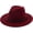 1 Pack: Felt Fedora Burgundy, variant on Classic Felt Fedora Hats for Men Women Floppy Wide Brim Panama Hat with Belt Buckle