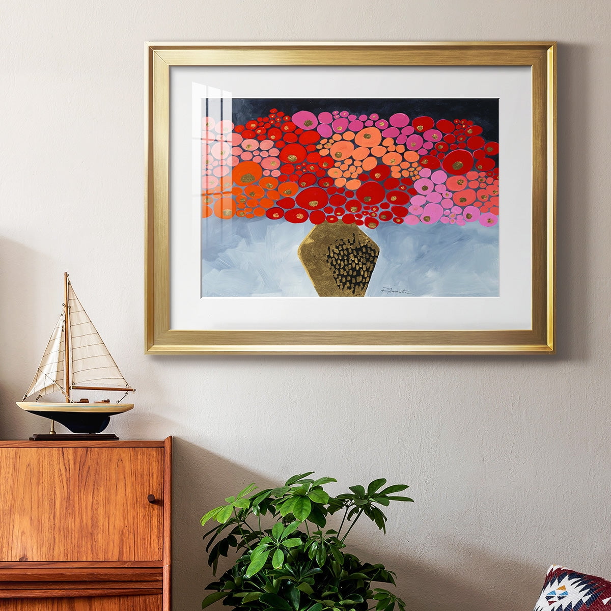 Red Poppies II Premium Framed Print - Ready to Hang
