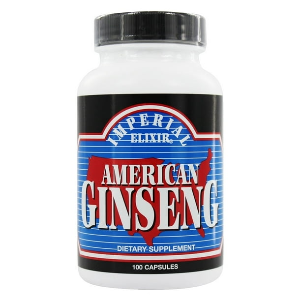 Imperial Elixir American Ginseng 1000 mg. 100 Capsules Walmart