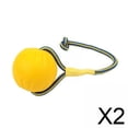 thumbnail image 1 of Pelota Para Masticar Para Perros 2xEVA, Juguetes Amarillos Resistentes A Mordeduras Para Entrenamiento De Perros, Pelota De 9cm Con Cuerda, 1 of 8