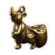 thumbnail image 2 of LLavero de ratón colgante, Mini estatuilla de ratón, regalo Feng Shui, decoración de escritorio, estatua de ratón de latón, adorno de casa de té, 2 of 9