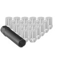 thumbnail image 2 of (24)CHROME 7 SPLINE NUT 14X1.50 35mm HEIGHT, 2 of 3