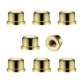 thumbnail image 3 of 8 perillas de tapa de lámpara, tapa de rosca de pantalla de lámpara de 1/2 pulgada de alto para soporte de pantalla superior de arpa de lámpara, rosca Dorado Yinane Perilla de la tapa del remate de la lámpara, 3 of 7