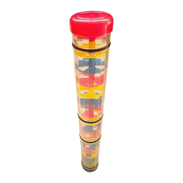 BELOVING Rainmaker Toy Montessori Rainstick Rattle Tube for 6-12 Months Children Kids 40cm