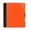 Orange, variant on Mintra Durable Premium Spiral Notebook (5 Subject - Orange) - Fabric Covered Coils, Adjustable Pocket Folders, 200 Sheets
