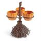 thumbnail image 1 of Halloween Pumpkin Snack Bowl Rack Storage Rack (three Cups) 1 Pieces, 1 of 5