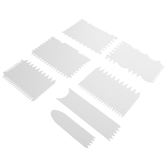 FOMIYES Paint Texture Tool White 7Pcs 5.1Inch