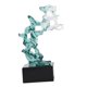 thumbnail image 4 of Taihu Estatua de Piedra Escultura Arte Artesanía Colección Creativa Figura Decorativa Adorno de Escritorio para Mesa de Comedor Estante de Escritorio Verde, 4 of 8