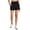 Black, variant on RBX Active Women's Buttery Soft Clean Waisted Stretch Jersey Everyday Workout Lounge Short with Pockets