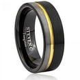 thumbnail image 1 of Gold Plated Centre With Black And Charcoal Gray Sides Ring, 1 of 2