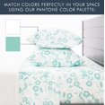 thumbnail image 2 of WTPDR Twin Bed Sheet Set - 3 Piece Premium Sheets and Pillowcase Set, Super Soft Cooling Luxury Bedsheets - Seafoam Green Folktale, 2 of 7