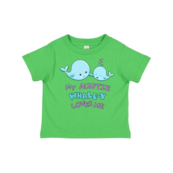 Inktastic My Auntie Whale-y Loves Me Boys or Girls Toddler T-Shirt