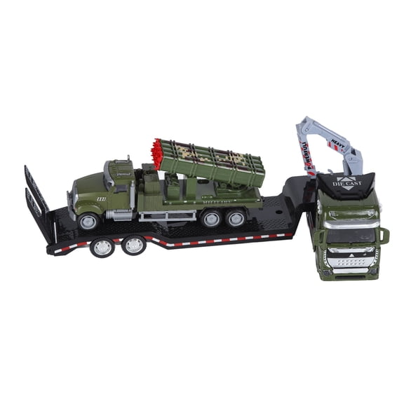 Trailer Toy, Tow Truck Toy 1:50 Cooperative Play Pull Back For Children For Home #1