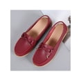 thumbnail image 5 of Fangasis Women Nursing Shoes Comfort Loafers Slip On Moccasins Kitchen Nonslip Boat Shoe Liquor 5, 5 of 8