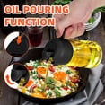 thumbnail image 5 of 16oz Oil Dispenser Bottle for Kitchen - 2 in 1 Olive Oil Dispenser and Oil Sprayer - 470ml Olive Oil Bottle - Oil Sprayer for Cooking, Kitchen, Salad, Barbecue 2Pcs Black, 5 of 6