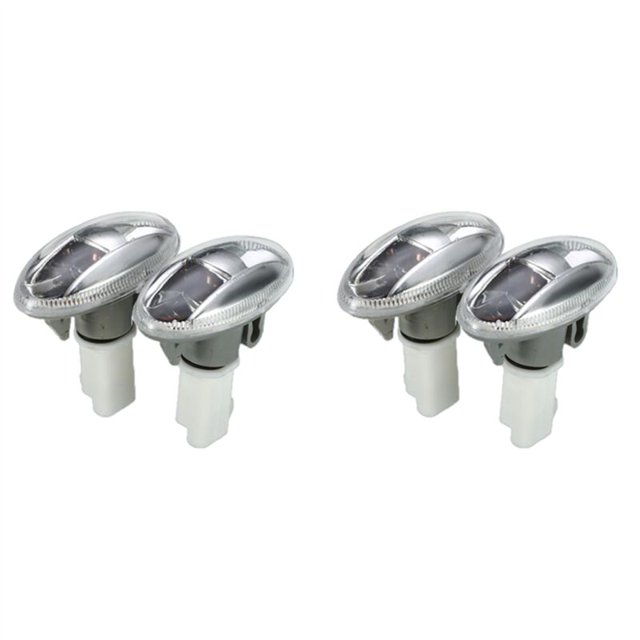 4 piezas de luz repetidora de indicador de dirección lateral Car Partner Series para 108107407206 6325G3 Citreon C1 C2 C3